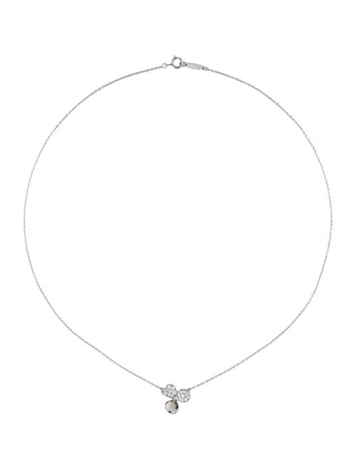 Tiffany & Co. Diamond Paper Flowers Pendant Necklace