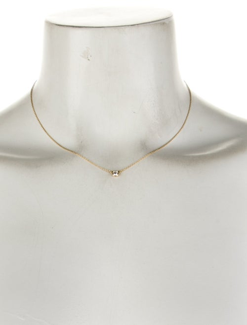 Tiffany & Co. 18K Diamonds by the Yard Single Diamond Pendant Necklace
