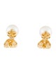 Tiffany & Co. 18K Pearl & Diamond Stud Earrings