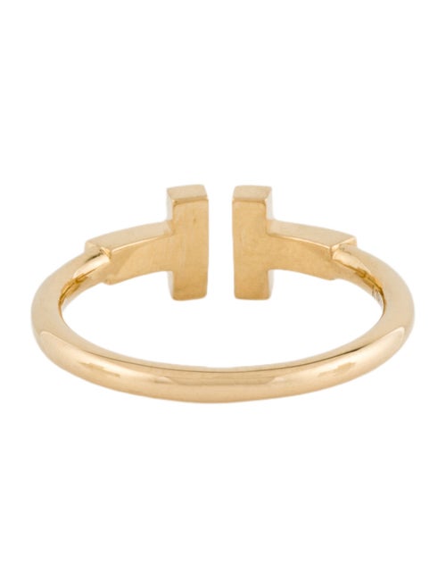 Tiffany & Co. 18K Diamond T Wire Ring