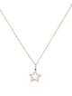 Tiffany & Co. Platinum Diamond Star Pendant Necklace