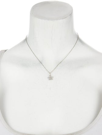 Tiffany & Co. Platinum Diamond Star Pendant Necklace