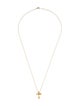 Tiffany & Co. 18K Cross Pendant Necklace