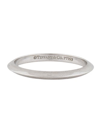 Tiffany & Co. Platinum Knife Edge Band Ring