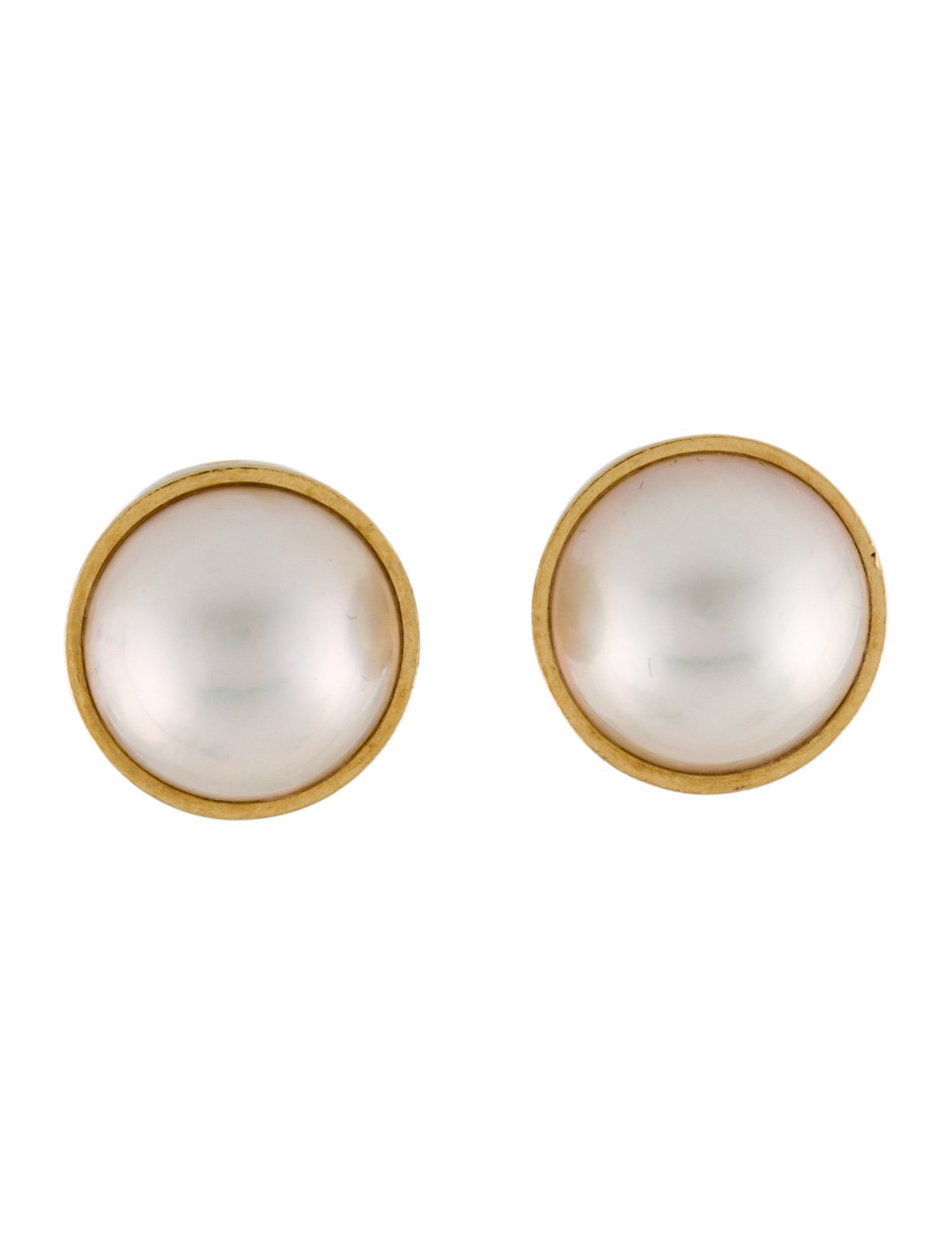 Tiffany & Co. Vintage 18K Pearl Stud Earrings