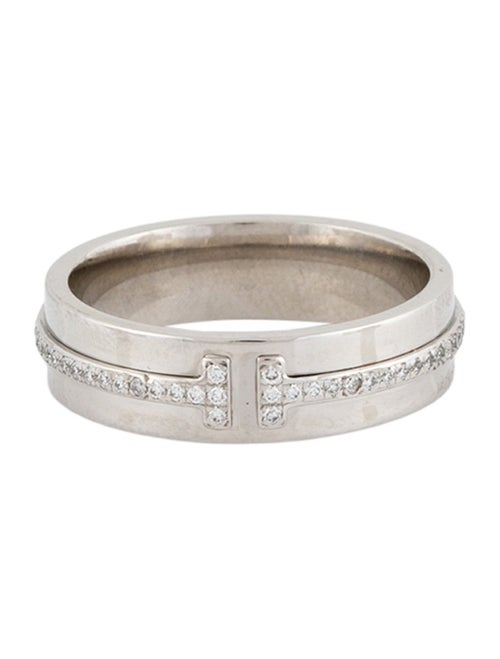 Tiffany & Co. 18K Diamond Tiffany T Narrow Ring