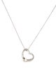 Tiffany & Co. Open Heart Pendant Necklace, 22mm