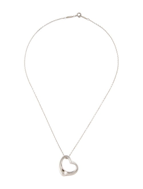 Tiffany & Co. Open Heart Pendant Necklace, 22mm