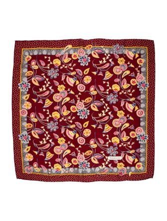 Tiffany & Co. Silk Floral Print Scarf