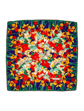 Tiffany & Co. Silk Floral Print Scarf