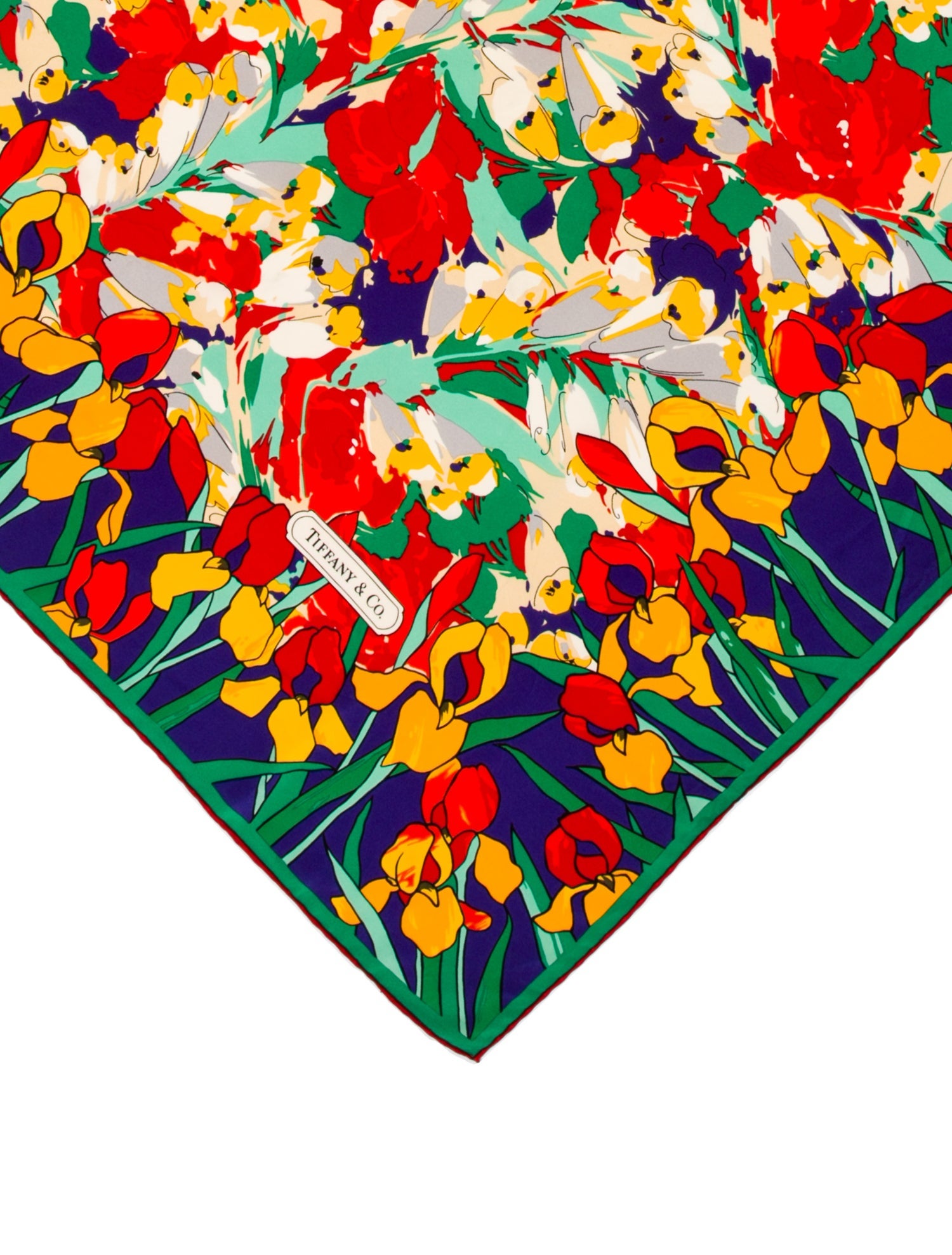 Tiffany & Co. Silk Floral Print Scarf