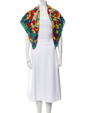 Tiffany & Co. Silk Floral Print Scarf
