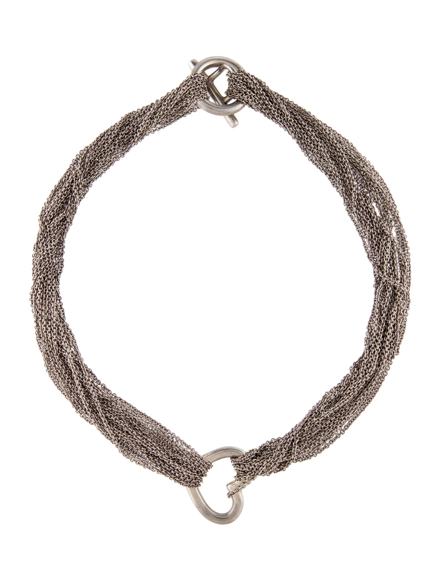 Tiffany & Co. Multistrand Heart Toggle Necklace