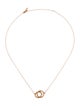 Tiffany & Co. 18K X Closed Interlocking Pendant Necklace