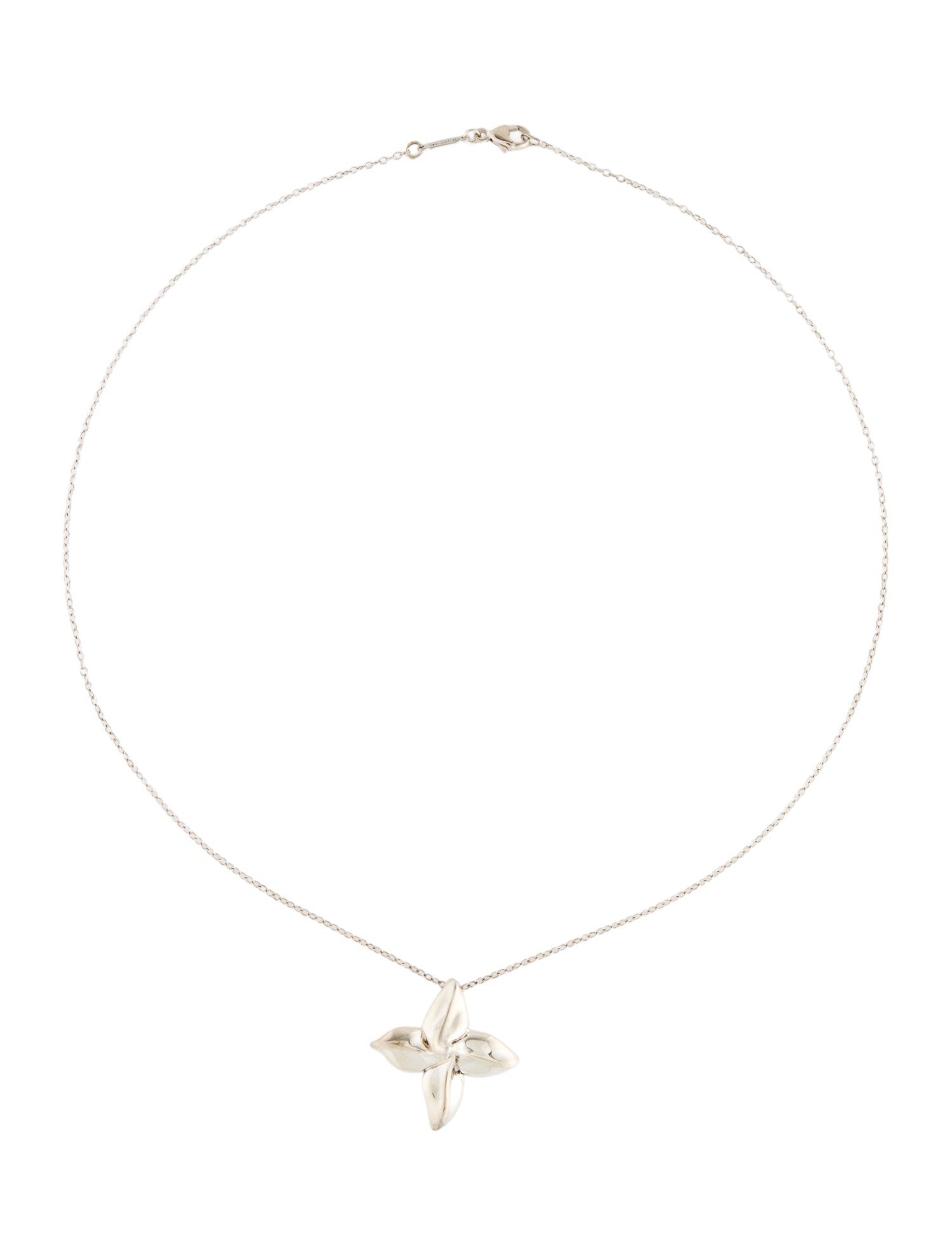 Tiffany & Co. Vintage Flower Pendant Necklace