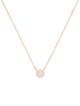 Tiffany & Co. 18K Diamond Soleste Halo Pendant Necklace