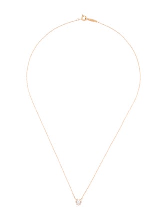Tiffany & Co. 18K Diamond Soleste Halo Pendant Necklace