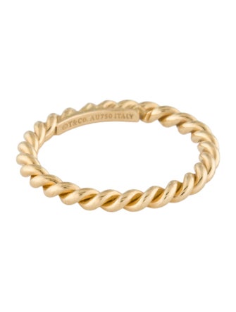 Tiffany & Co. 18K Twisted Rope Band