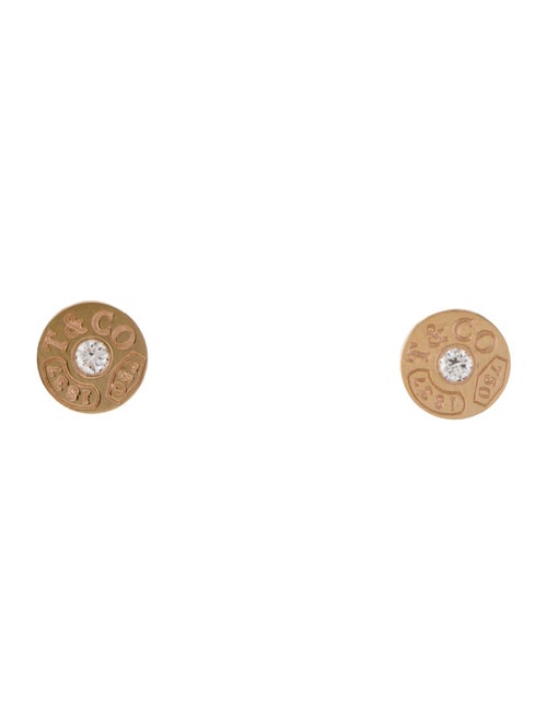 Tiffany & Co. 18K Diamond Circle Earrings