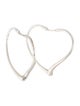 Tiffany & Co. Open Heart Hoop Earrings