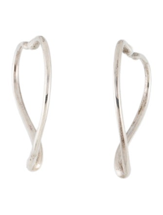 Tiffany & Co. Open Heart Hoop Earrings