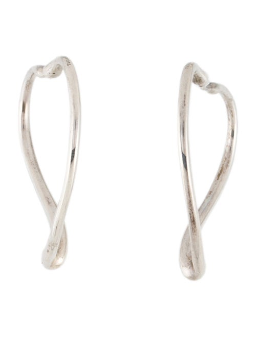 Tiffany & Co. Open Heart Hoop Earrings
