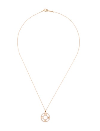 Tiffany & Co. 18K Diamond Atlas Pendant Necklace