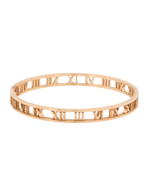 Tiffany & Co. 18K Atlas Open Narrow Bangle Bracelet