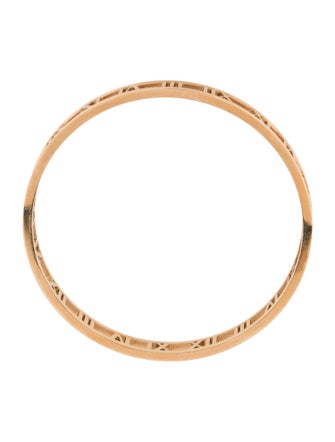Tiffany & Co. 18K Atlas Open Narrow Bangle Bracelet