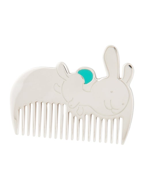 Tiffany & Co. womens' silver and blue hair comb