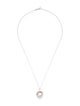Tiffany & Co. 18K Diamond Triple Interlocking Circles Pendant Necklace