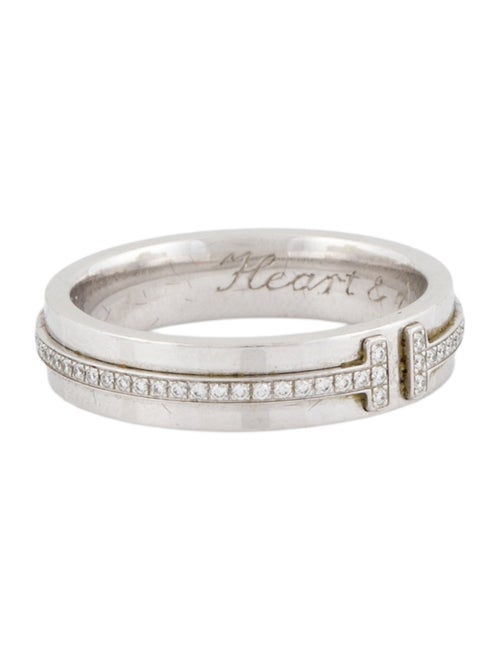 Tiffany & Co. 18K Diamond Tiffany T Narrow Ring