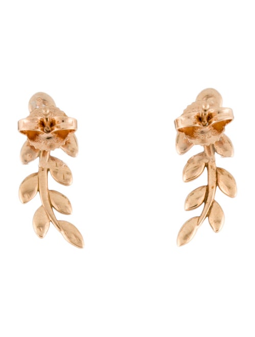 Tiffany & Co. 18K Olive Leaf Climber Earrings