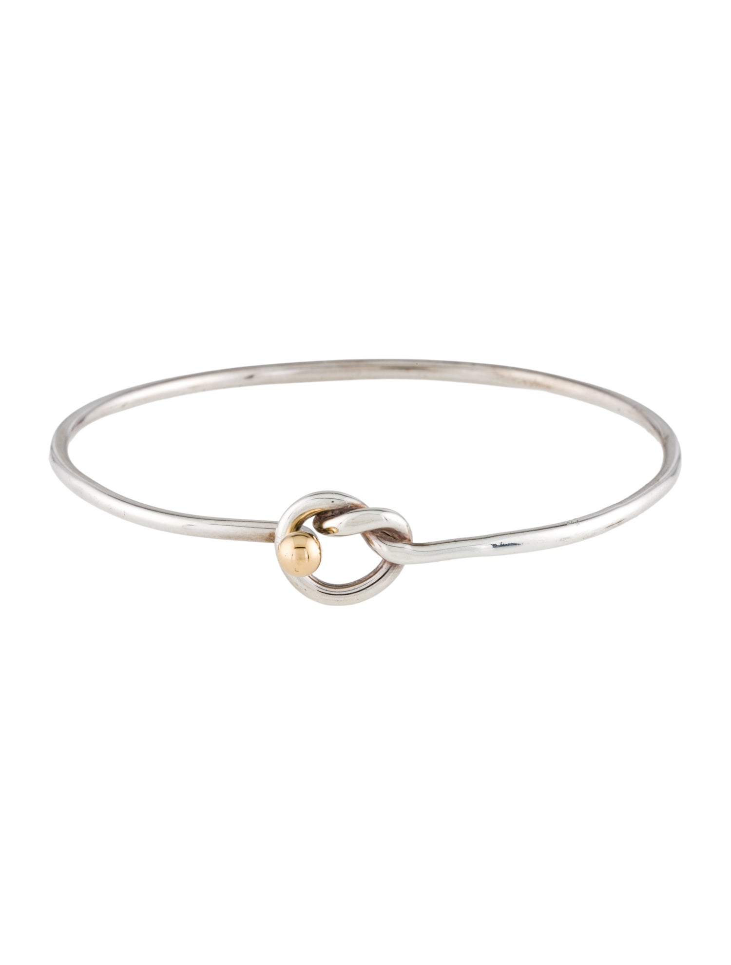 Tiffany & Co. Vintage Two-Tone Knot Hook Bracelet