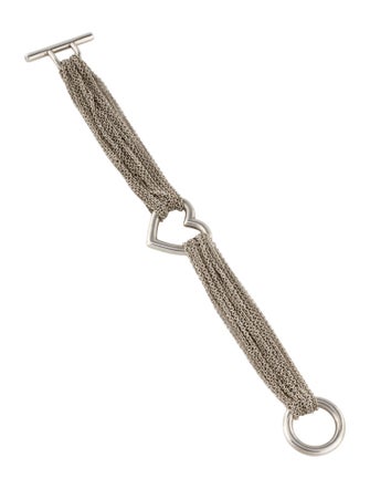 Tiffany & Co. Multistrand Heart Toggle Bracelet