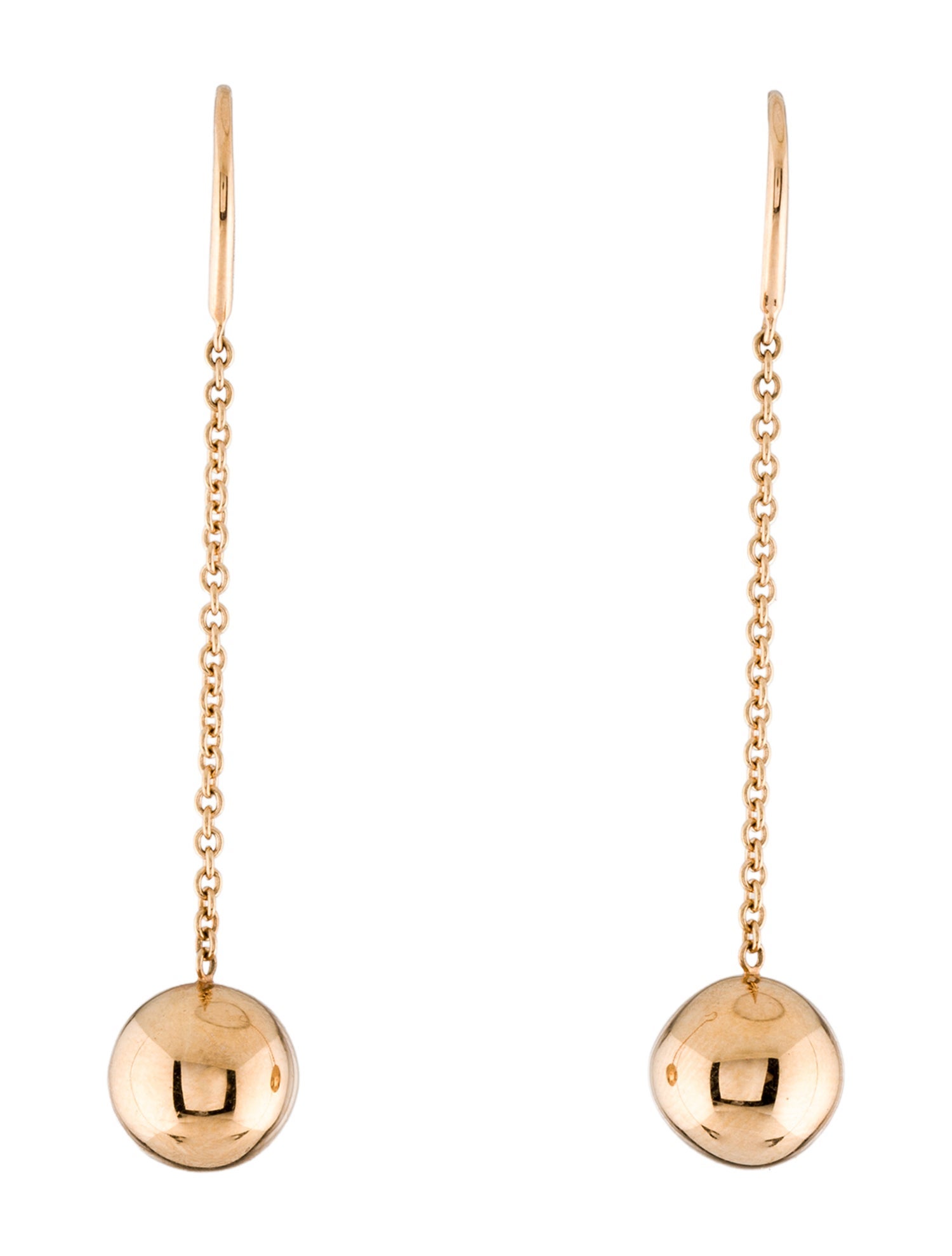 Tiffany & Co. 18K Ball Drop Earrings