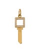 Tiffany & Co. 18K Diamond Modern Keys Open Square Key Charm