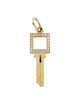 Tiffany & Co. 18K Diamond Open Square Key Pendant