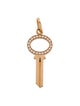 Tiffany & Co. 18K Diamond Modern Keys Open Oval Key Charm