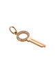 Tiffany & Co. 18K Diamond Modern Keys Open Oval Key Charm