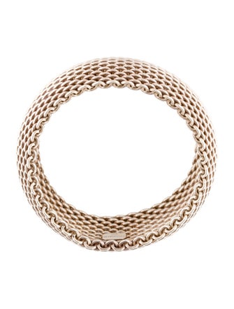 Tiffany & Co. Somerset Wide Mesh Bracelet