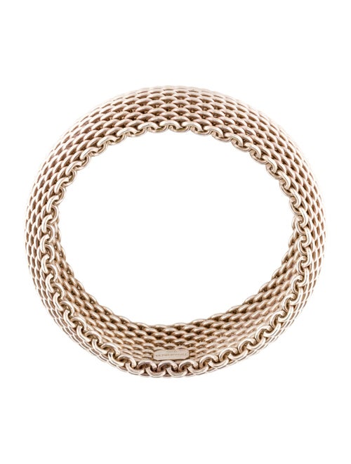 Tiffany & Co. Somerset Wide Mesh Bracelet