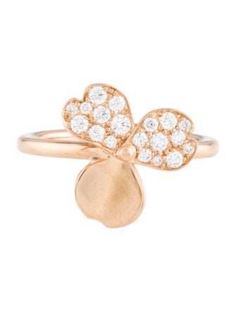 Tiffany & Co. 18K Diamond Paper Flowers Ring