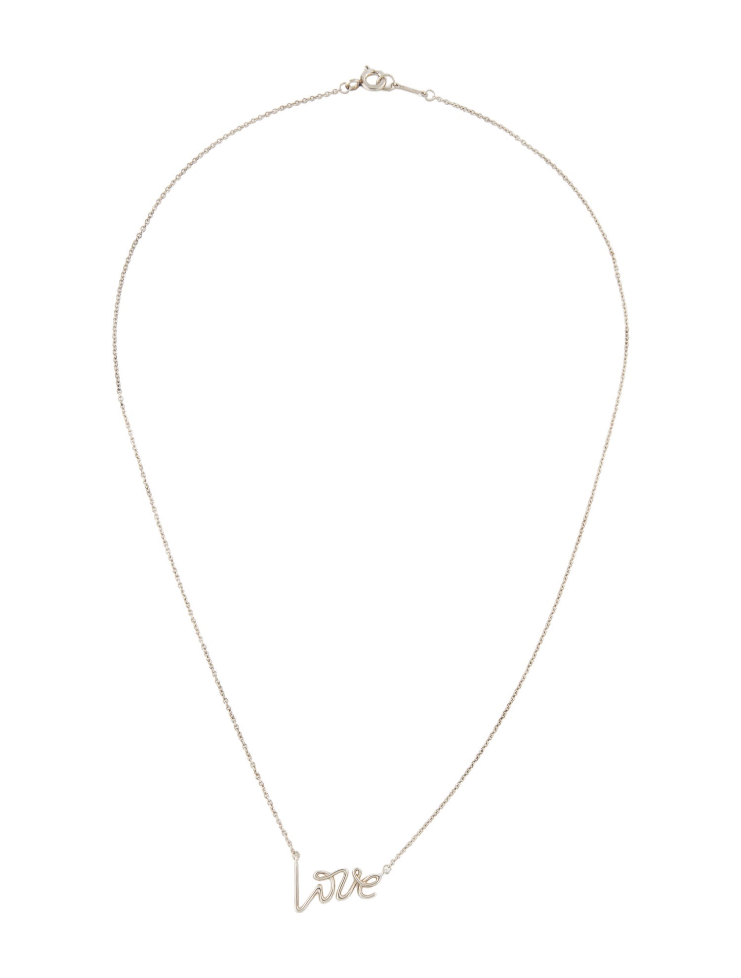 Tiffany & Co. Graffiti Love Pendant Necklace