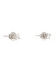 Tiffany & Co. Platinum Diamond Solitaire Stud Earrings