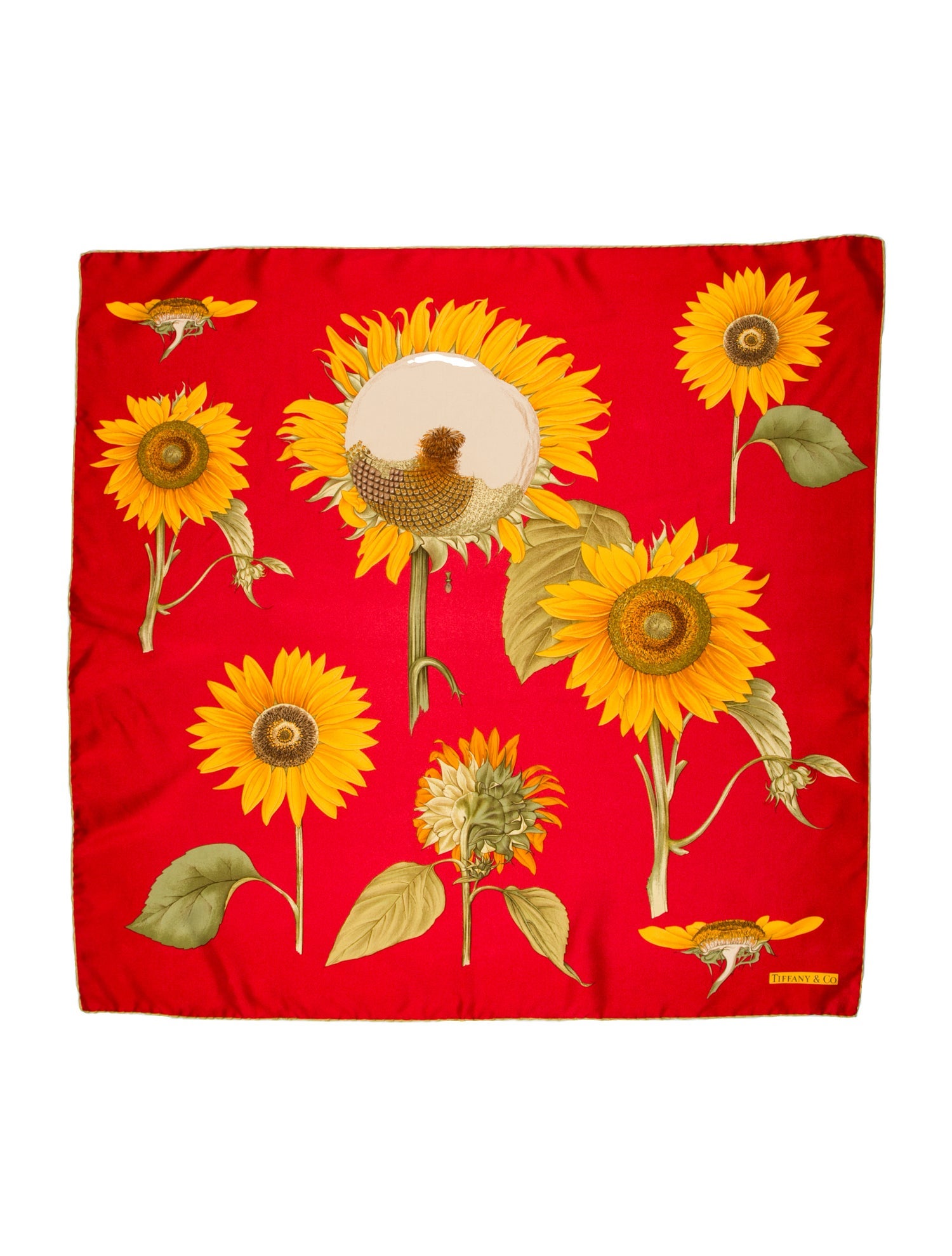 Tiffany & Co. Silk Floral Print Scarf