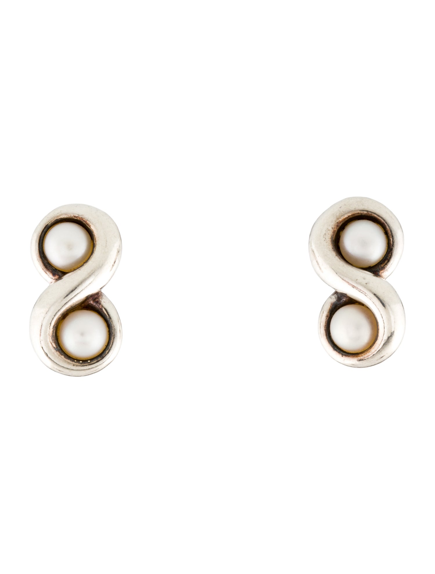Tiffany & Co. Pearl Infinity Stud Earrings