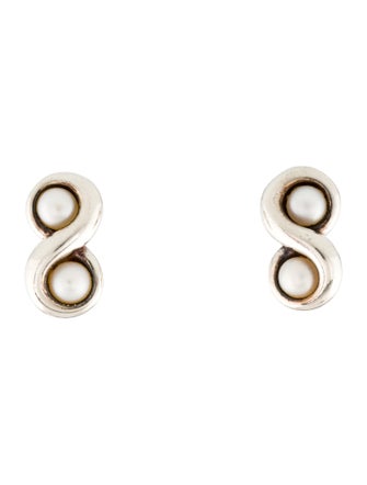 Tiffany & Co. Pearl Infinity Stud Earrings
