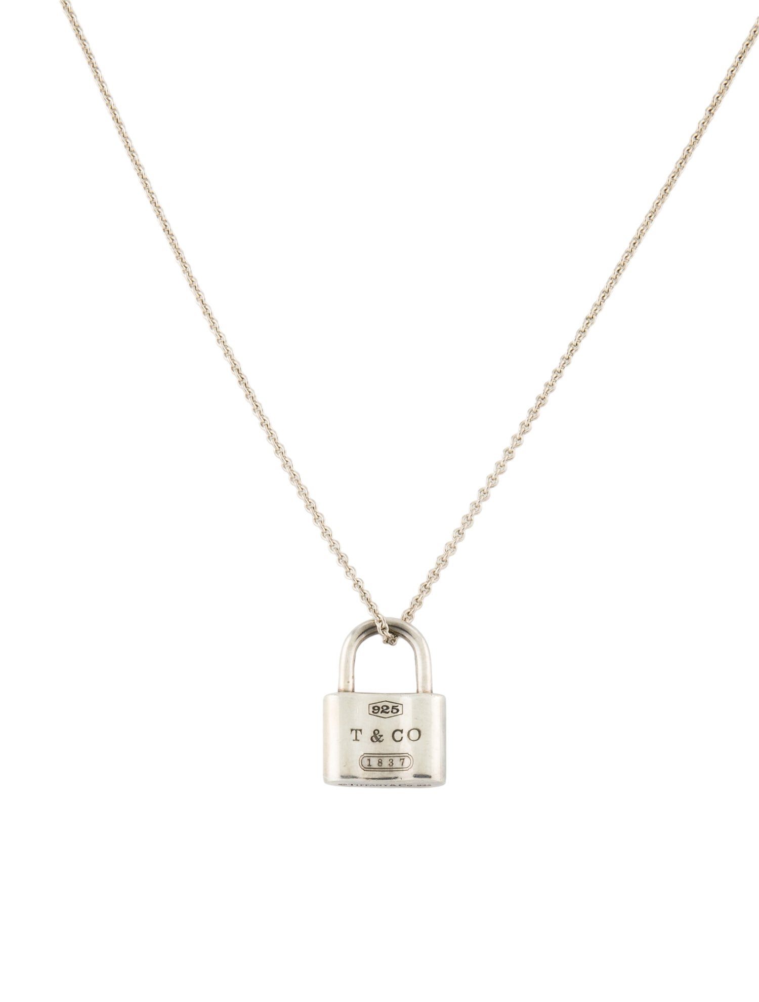 Tiffany & Co. Lock Pendant Necklace
