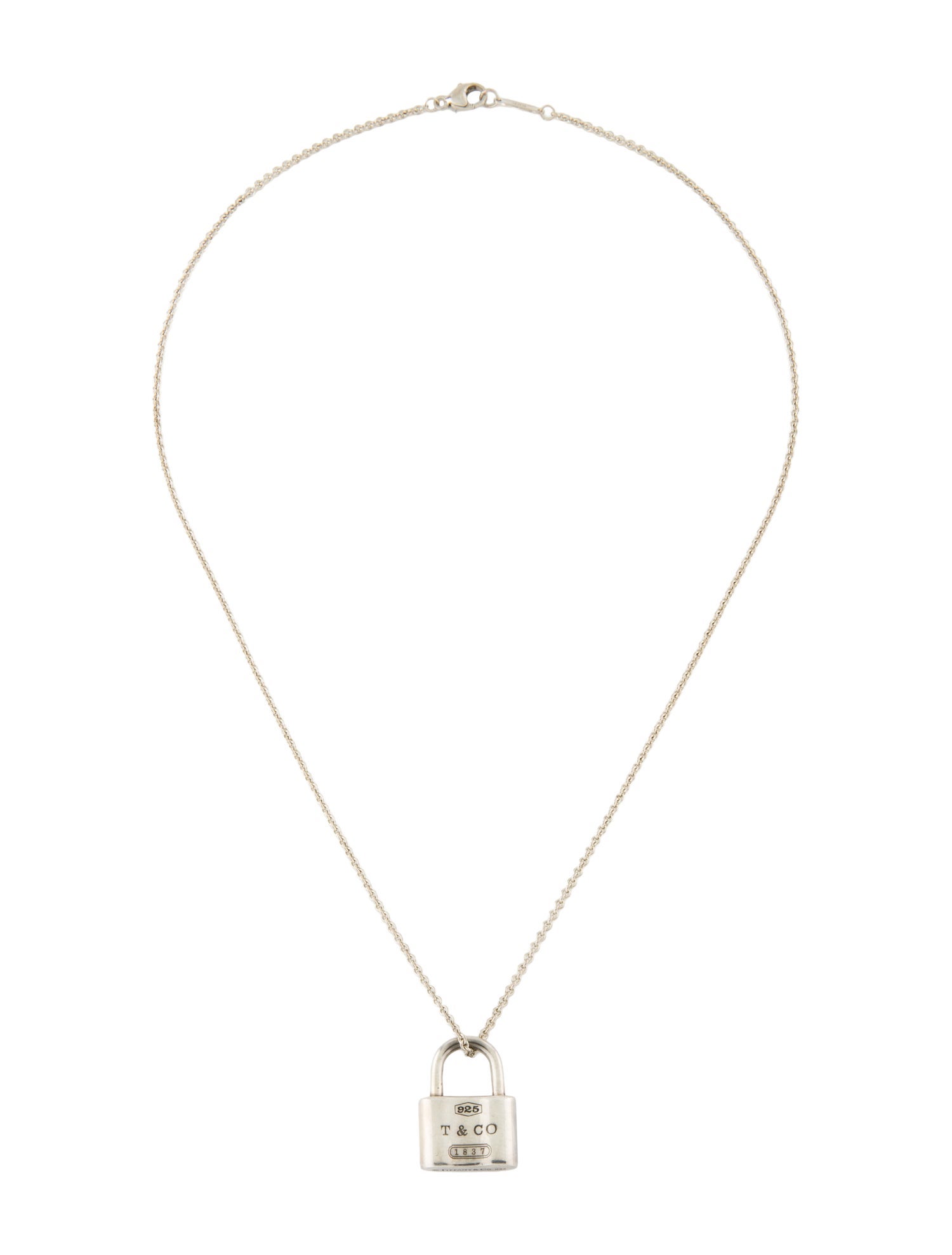 Tiffany & Co. Lock Pendant Necklace